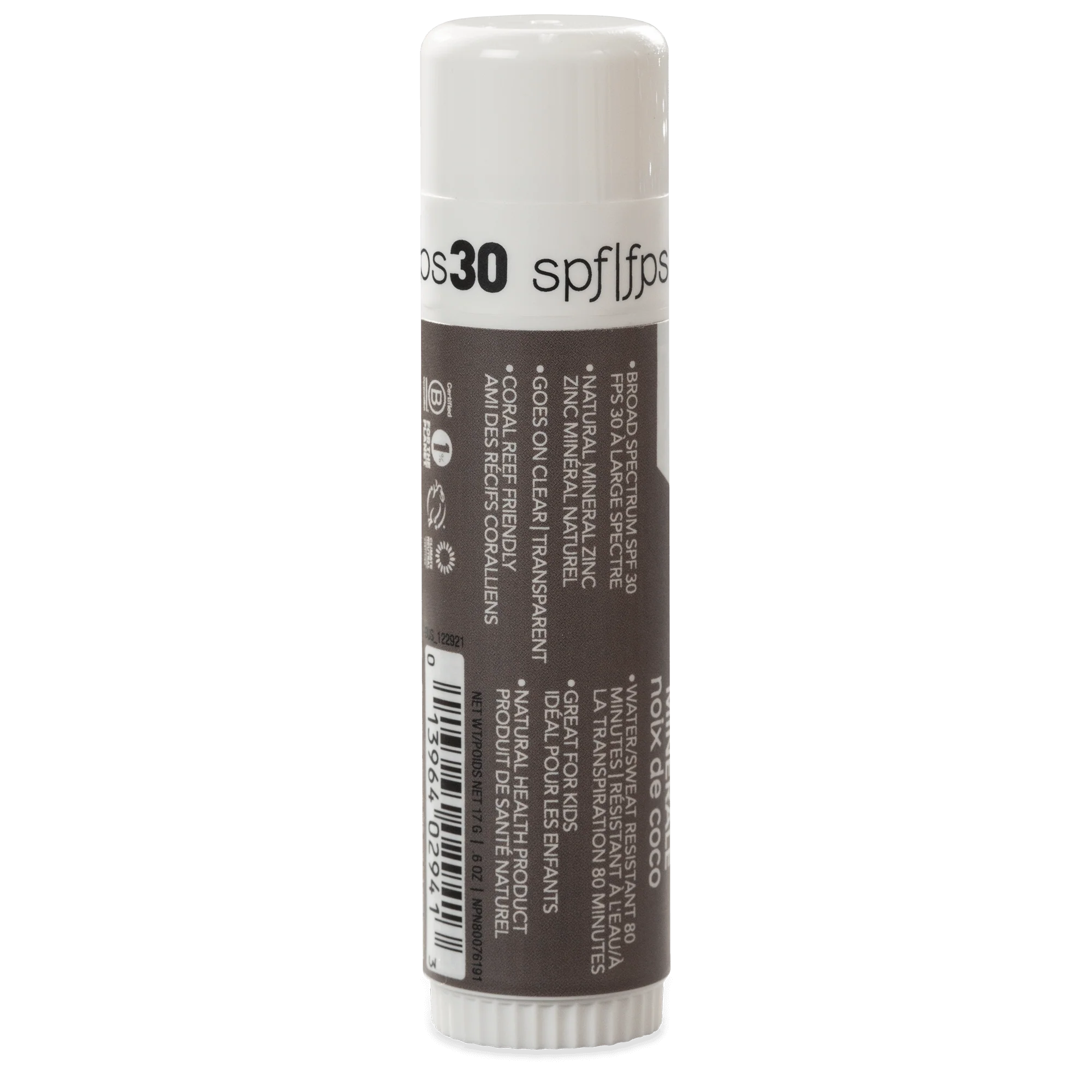Mineral Sunstick SPF30 - Coconut, .6 oz - Image 3
