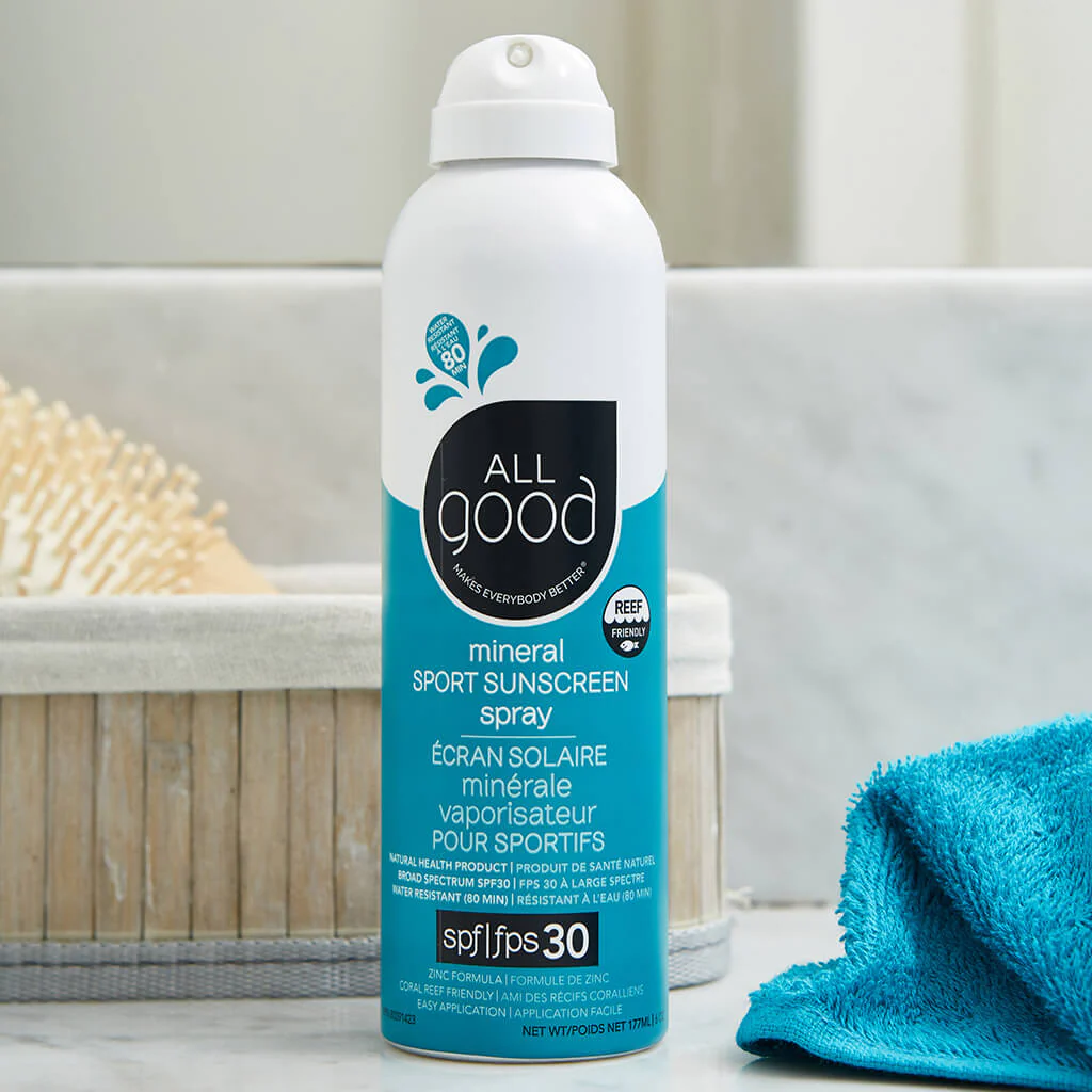 SPF30 Sport Mineral Sunscreen Spray, 6 oz - Image 3